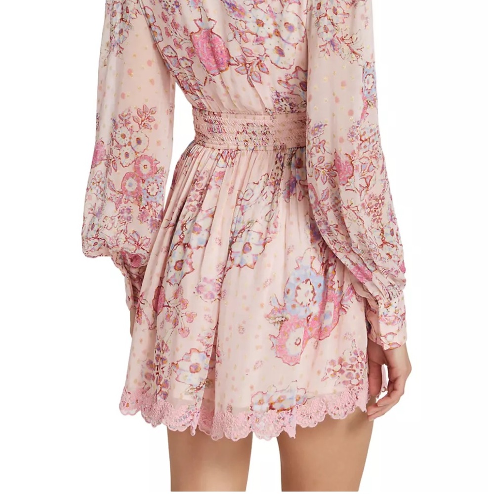 Nwt Hemant And Nandita Floral Button Mini Dress S… - image 3
